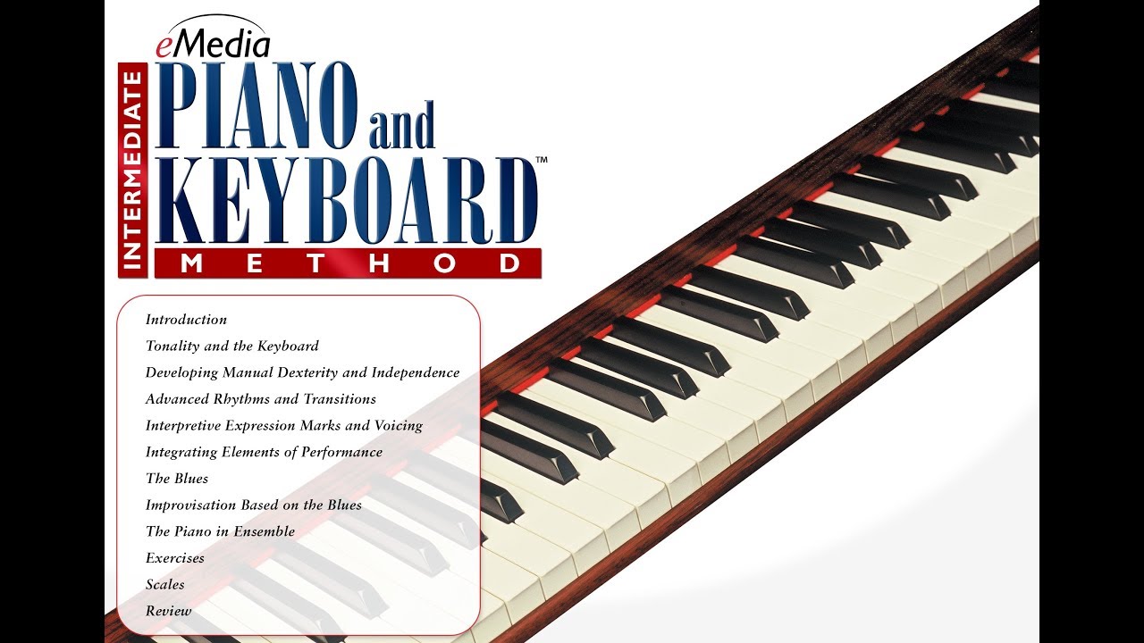 emedia piano and keyboard method